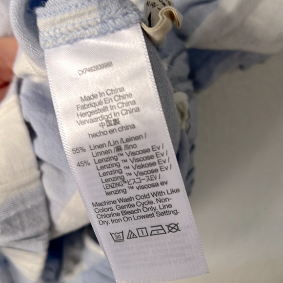 Madewell Linen-Blend Michele Bubble Top in Gingham Check - Picture 8 of 8